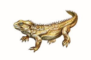 tuatara-sphenodon-punctatus-ilustración-realista-para-la-nueva-enciclopedia-animal-zelandesa-imagen-aislada-en-fondo-blanco-193931893